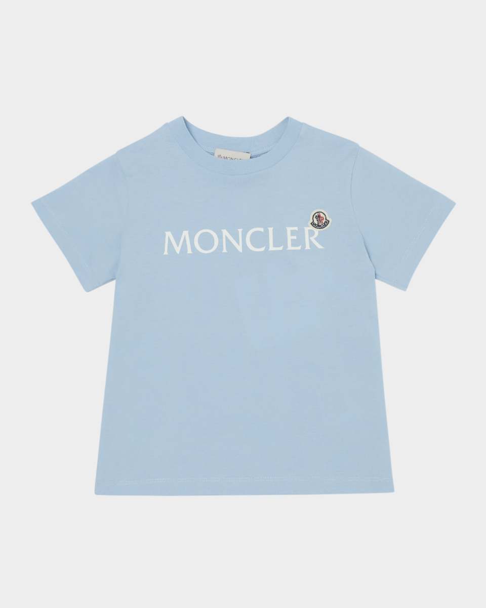Boy's Embroidered Logo-Print T-Shirt, Size 12-14
